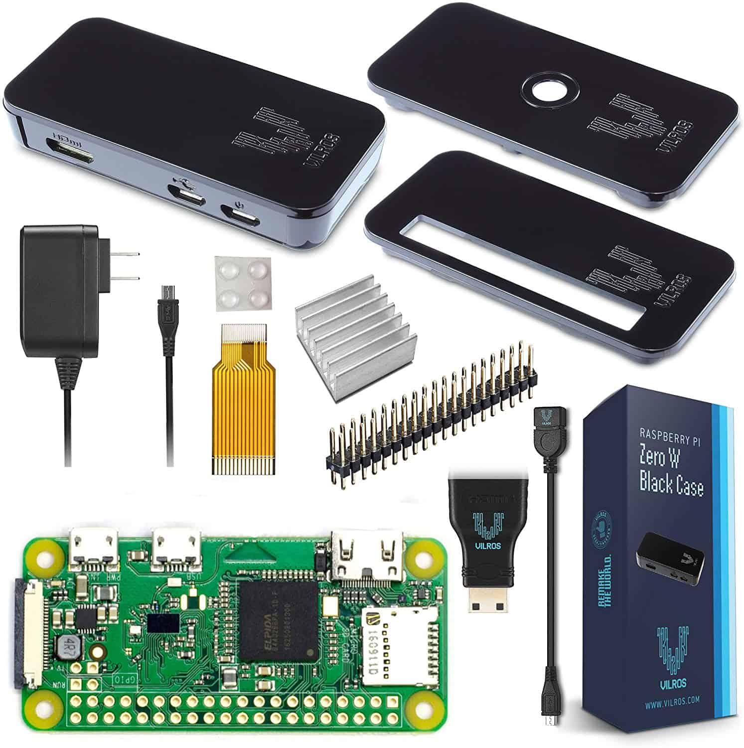 Vilros Raspberry Pi Zero W Basic Starter Kit