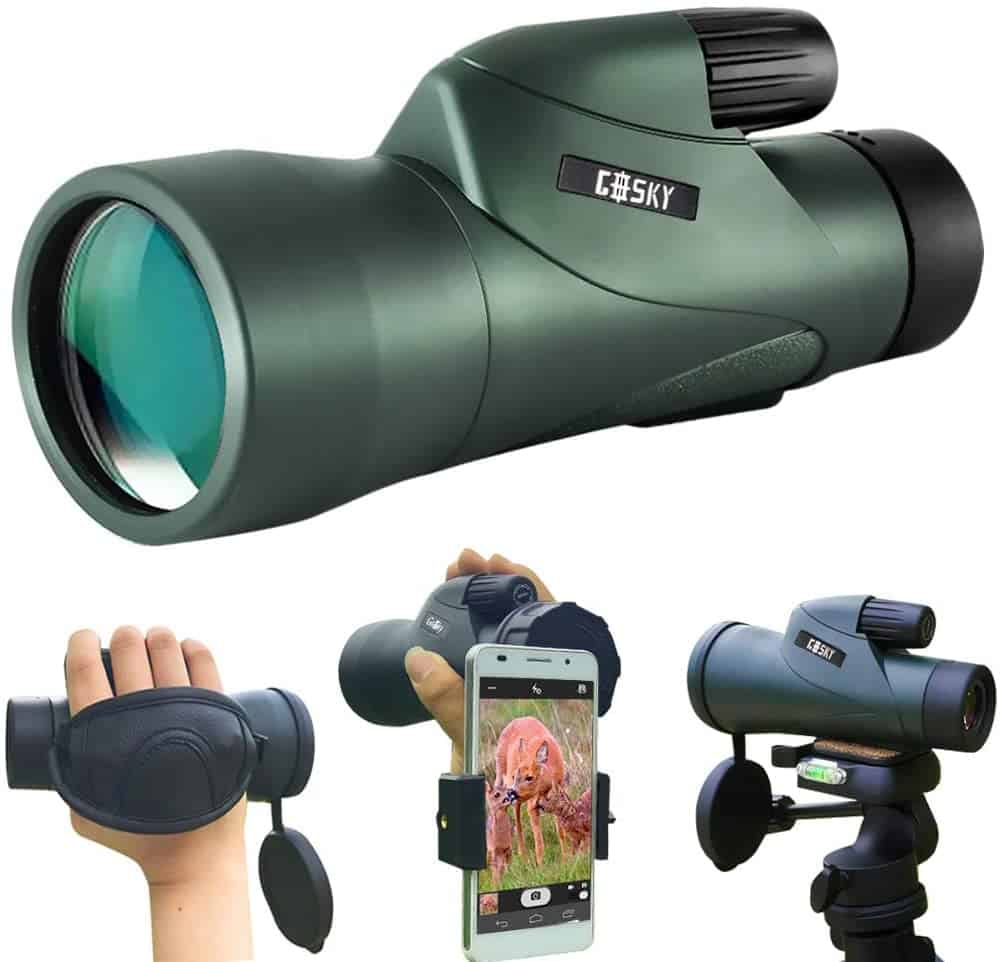 Compact Spyglass Monocular for Kids ForHe Portable Collapsible Waterproof Handheld Telescope Zoomable Pocket Monocular 