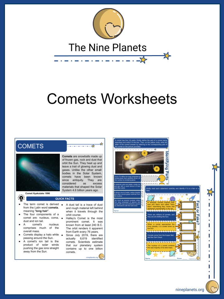 Comets Worksheets
