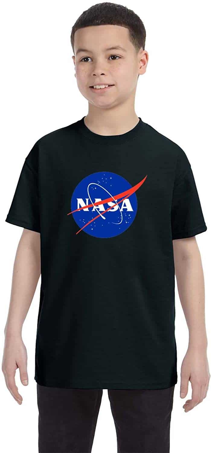 econoShirts NASA Meatball Logo Youth Shirt Space Shuttle Rocket Science Geek Boys Kids GirlsTee